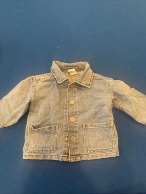 H&M Light Blue Kids Denim Jacket with Patch Pockets
